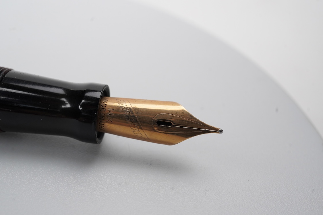A Wahl Eversharp Doric fountain pen, lever filler with 14ct. gold nib